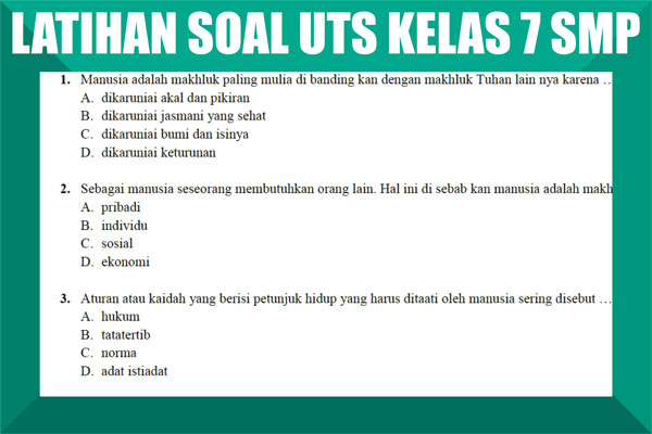 Rahasia Nilai Sempurna dengan Latihan Soal UTS SMP Kelas 7 Semester 2 Kurikulum 2013 Rahasia Nilai Sempurna dengan Latihan Soal UTS SMP Kelas 7 Semester 2 Kurikulum 2013