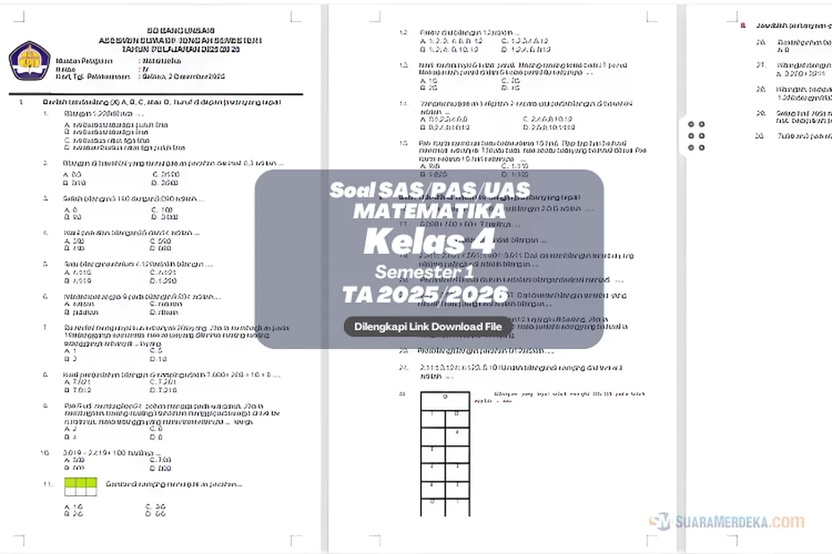 Rahasia Skor Sempurna Kerjakan Soal PAS Matematika Kelas 4 SD Ruangguru Terbaru Rahasia Skor Sempurna Kerjakan Soal PAS Matematika Kelas 4 SD Ruangguru Terbaru