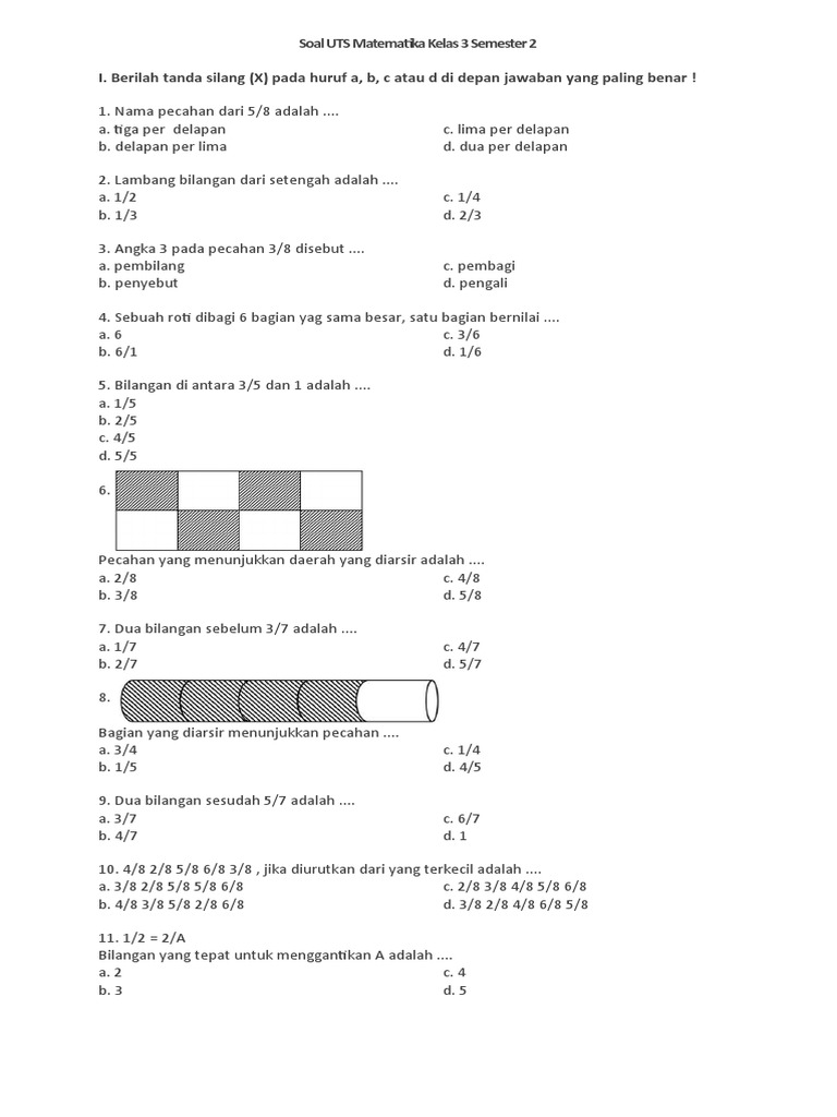 Rahasia Skor Sempurna Lewat Latihan Soal UTS Semester 2 Mata Pelajaran Matematika Kelas 3 Rahasia Skor Sempurna Lewat Latihan Soal UTS Semester 2 Mata Pelajaran Matematika Kelas 3